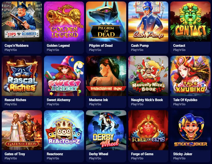 Juega a las tragaperras gratis y con dinero real en Spinay Casino